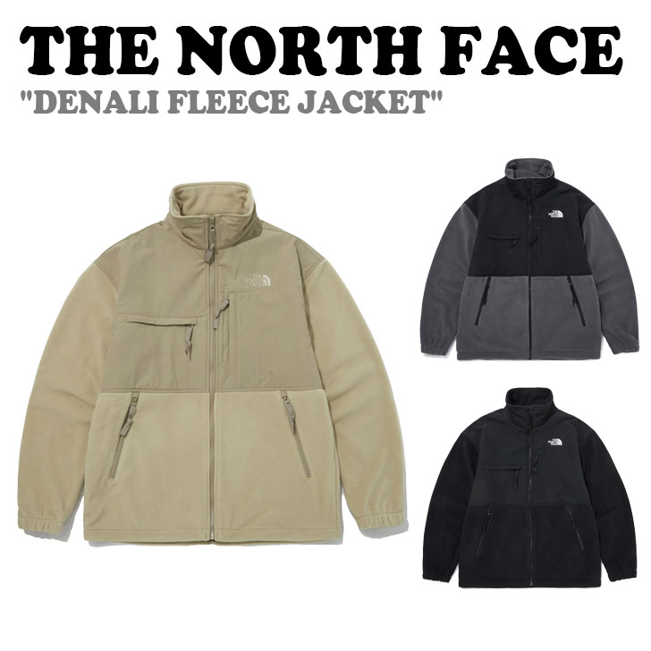 Rakuten - ノースフェイス フリース 韓国 THE NORTH FACE メンズ レディース DENALI FLEECE JACKET デナリ フリースジャケット BLACK ブラック DARK GRAY ダークグレー LIGHT BEIGE ライトベージュ NJ4FP55A/B/C ウェア【中古】未使用品