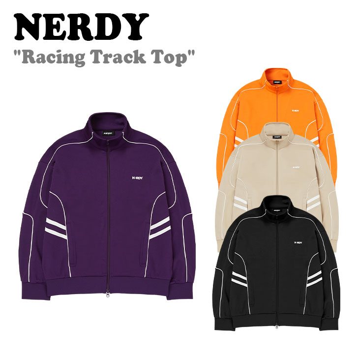 Υǥ åץå NERDY Υǥ  ǥ Racing Track Top 졼 ȥå ȥåסBEIGE ١ BLACK ֥å ORANGE  DARK PURPLE  ѡץ PNEF23TR0601/06/30 