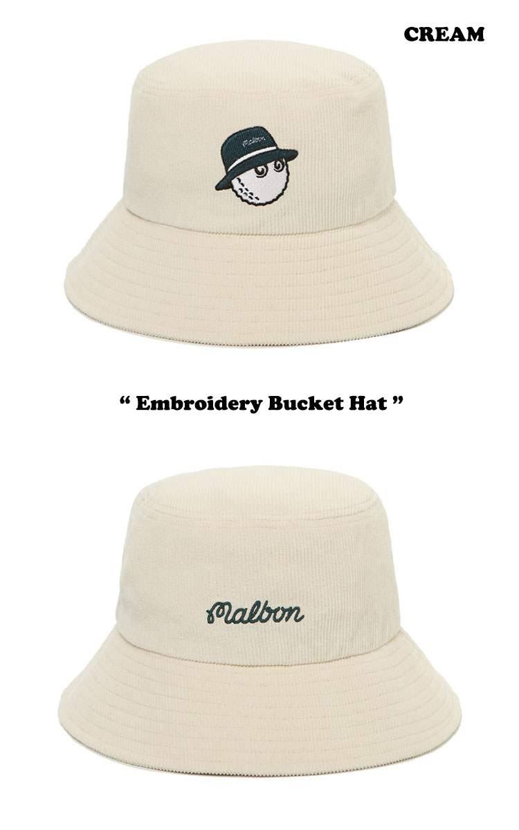 マルボンゴルフ バケットハット MALBON GOLF Embroidery Bucket Hat エンブロイダリー バケット ハット 全4色 M3343PCP12 ACC