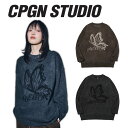 Rp[j gbvX CPGN STUDIO_COMPAGNO K̔X Y fB[X Butterfly Brush Sweater o^tC ubV Z[^[ BROWN BEIGE uE x[W CHARCOAL BLACK `R[ ubN C23FE07/8  EFA