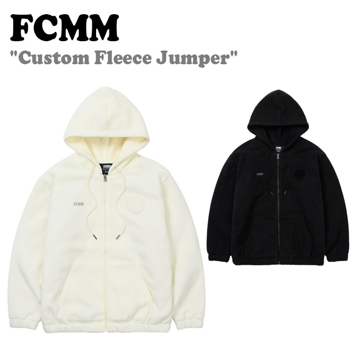 エフシーエムエム フリース FCMM Custom Fleece Jumper カスタム フリースジャンパー IVORY アイボリー BLACK ブラック FCMM01 ウェア