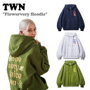 TWN p[J[ eB[_uGk K̔X Y fB[X Flowervery Hoodie t[x[ t[fB[ WHITE OATMEAL zCgI[g~[ NAVY lCr[ OLIVE I[u JYHD3475 EFA