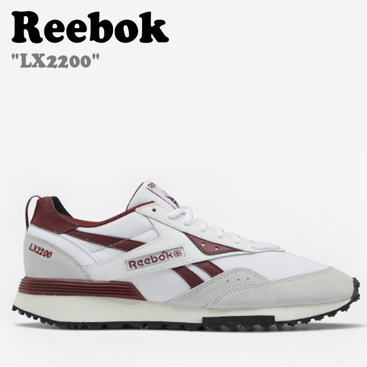 リーボック スニーカー REEBOK メンズ レディース LX2200 WHITE BURGUNDY ホワイト バーガンディー GY1533 RESO2FJ6UOW シューズ