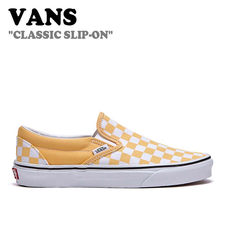 Х ˡ VANS ǥ CLASSIC SLIP-ON 饷å åݥ CHECKERBOARD YELLOW åܡ  VN000XG8AZV1 FLVNCA1W02 塼 š̤