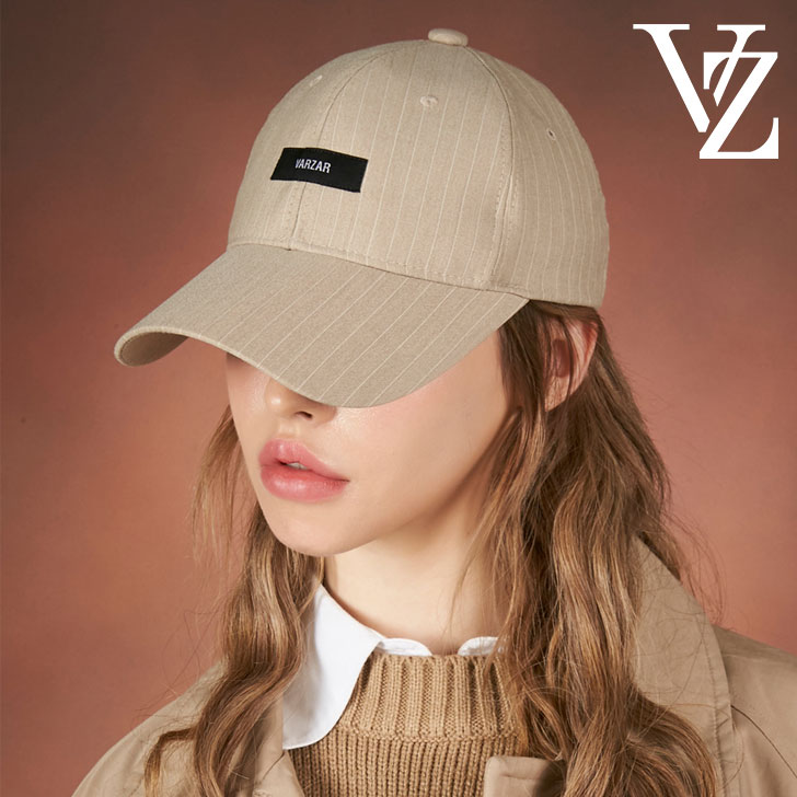 Rakuten - バザール キャップ VARZAR 正規販売店 Retro Label Stripe Ball Cap レトロ ラベル ストライプ ボールキャップ BEIGE ベージュ varzar651 ACC