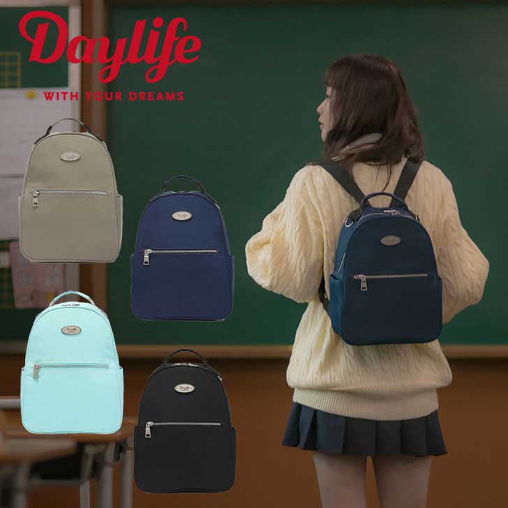 デイライフ リュックサック Daylife 正規販売店 Mini Plot Backpack ミニ プロット バックパック NAVY ネイビー BEIGE ベージュ MINT ミント BLACK ブラック Daylife07 バッグ