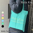 マーティンキム トートバッグ Matin Kim MATIN POPPIN ECOBAG マーティン ポッピン エコバッグ IVORY PINK BLUE YELLOW GREEN BLACK アイボリー ピンク ブルー イエロー グリーン ブラック MK2335BG035M バッグ