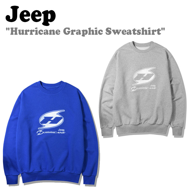 ������ �ȥ졼�ʡ� Jeep ��� ��ǥ����� Hurricane Graphic Sweatshirt �ϥꥱ���� ����ե��å� �������åȥ���� MELA...