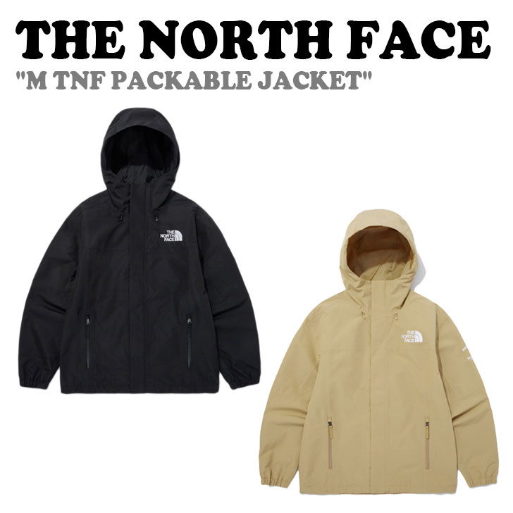 楽天upsukeノースフェイス ジャケット THE NORTH FACE メンズ M TNF PACKABLE JACKET パッカブルジャケット BLACK ブラック DARK BEIGE ダークベージュ NJ2HQ02A/B ウェア【中古】未使用品