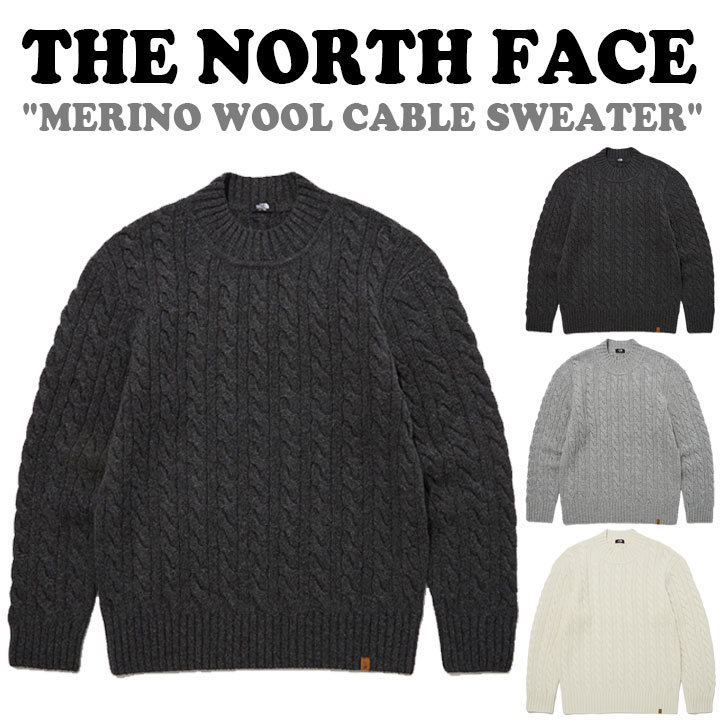 ノースフェイス ニット THE NORTH FACE メンズ レディース MERINO WOOL CABLE SWEATER メリノ ウール ケーブル セーター...