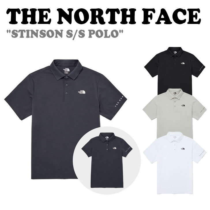 ノースフェイス ポロTシャツ THE NORTH FACE メンズ レディース STINSON S/S POLO スティンソン 半袖 ポロ Tシャツ BLACK ブラック DARK GRAY ダークグレー CREAM BEIGE クリームベージュ WHITE ホワイト NT7PQ02J/K/L/M ウェア 【中古】未使用品