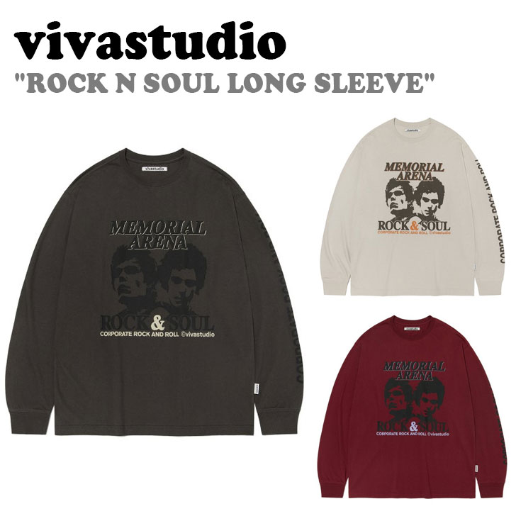 ビバスタジオ Tシャツ vivastudio ROCK N SOUL LONG SLEEVE 全3色 P0000GRZ/GSB/GSA VMRFCTLU02ECHA/EIVA/EBGA 長袖 ウェア