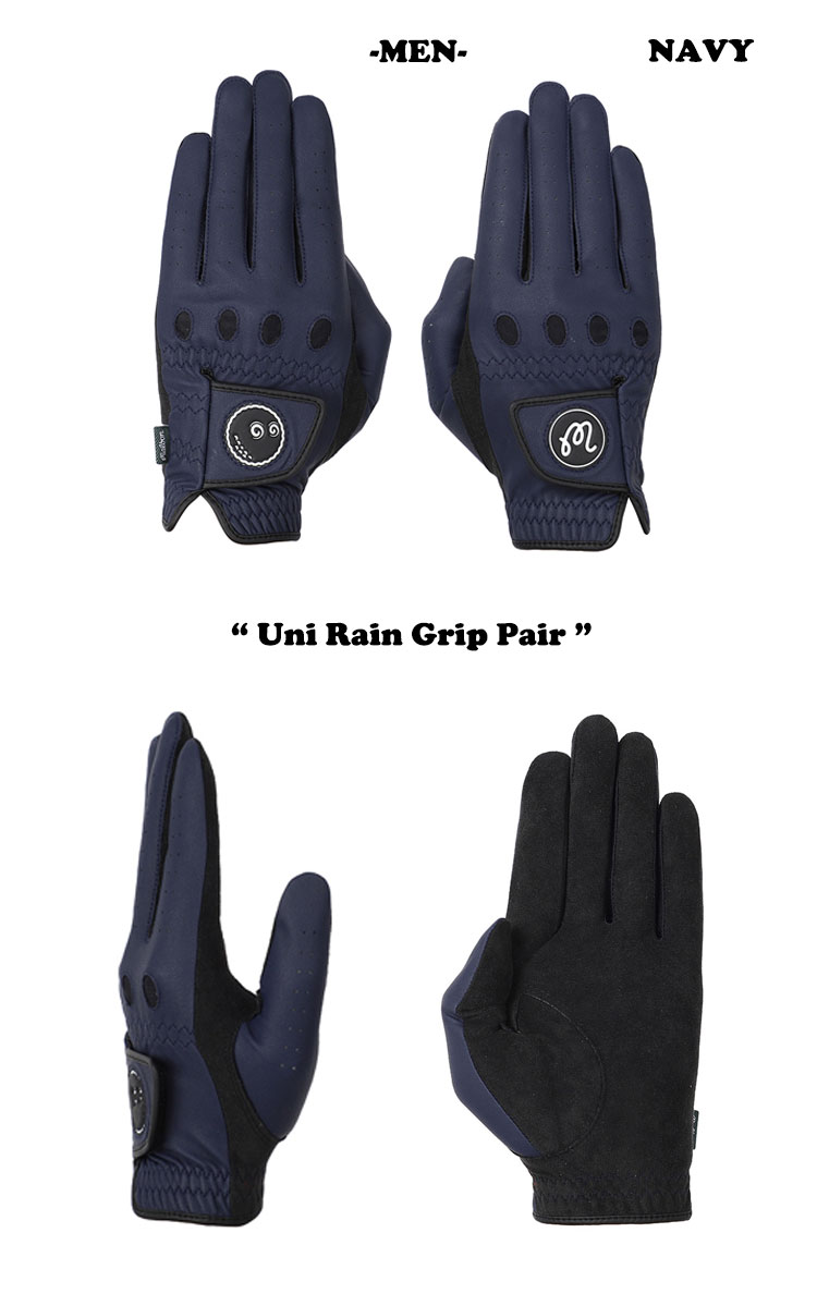 マルボンゴルフ グローブ MALBON GOLF Uni Rain Grip Pair ユニ レイン グリップ ペアー NAVY GRAY M4143PGL03 ACC