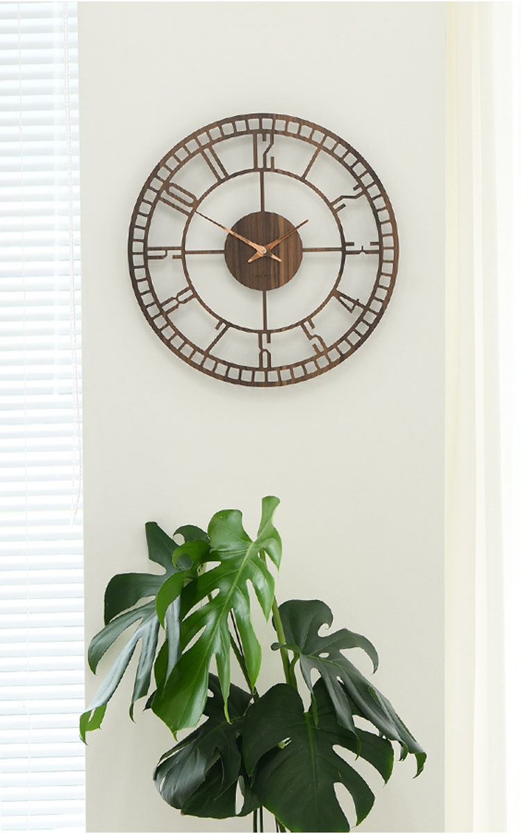タイムデコ 掛け時計 TIMEDECO 正規販売店 Wood Circle Frame Wall Clock ウッド サークル フレーム ウォール クロック Walnut ウォールナット インテリア雑貨 韓国雑貨 韓国インテリア雑貨 韓国インテリア Timedeco13 ACC