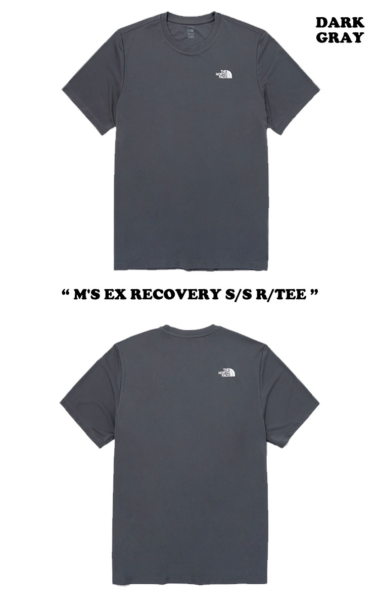 ノースフェイス 半袖Tシャツ THE NORTH FACE メンズ M'S EX RECOVERY S/S R/TEE リカバリー ショートスリーブ ラウンドTEE BLACK ブラック DRIED HERB ドライハーブ MIDNIGHT NAVY ミッドナイトネイビー DARK GRAY ダークグレー NT7UQ16A/B/C/D ウェア 【中古】未使用品