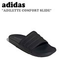 アディダス サンダル adidas メンズ レディース ADILETTE COMFORT SLIDE アディレッタ コンフォート スライド CORE BLACK コアブラック ID3406 シューズ【中古】未使用品 1