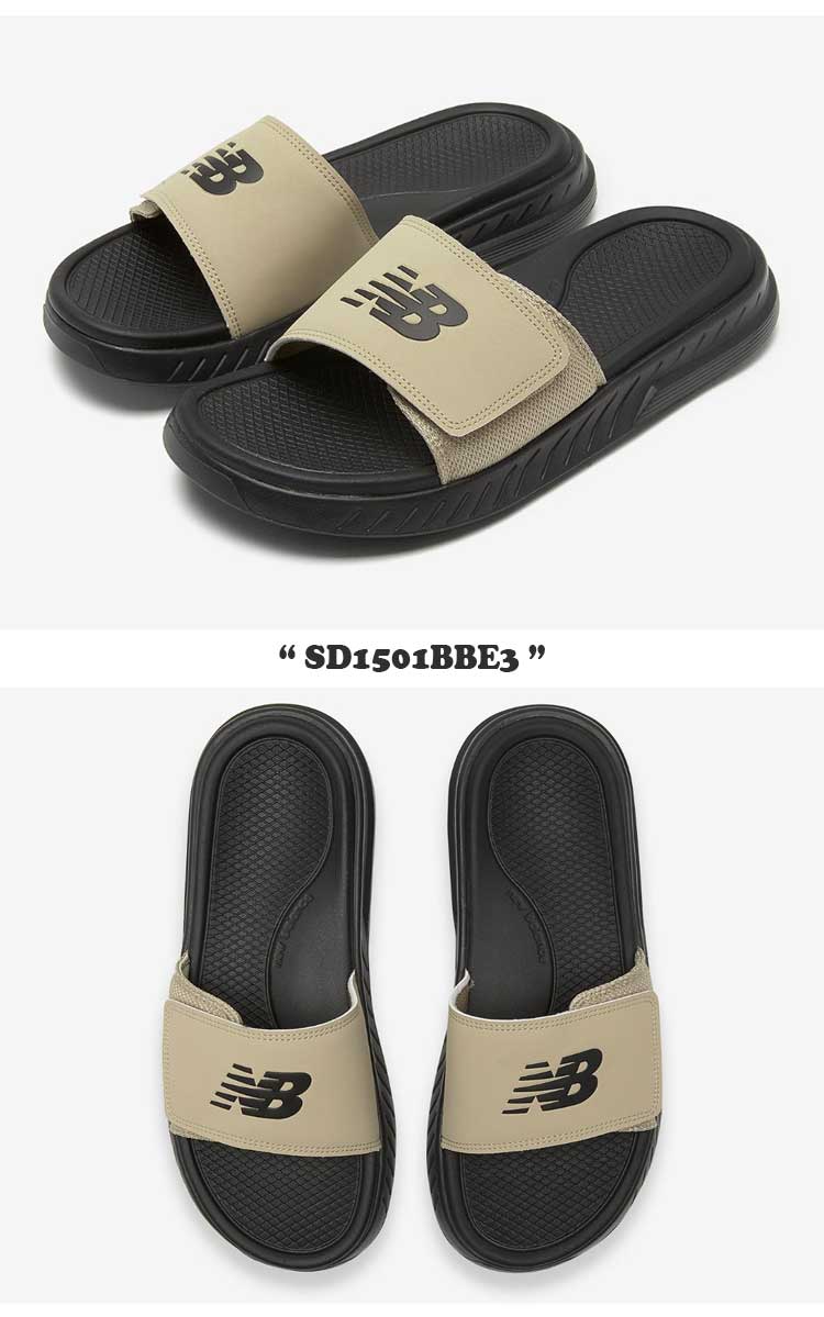 ニューバランス サンダル New Balance メンズ レディース SD1501BBE3 BEIGE ベージュ BLACK ブラック NBRJES112A シューズ【中古】未使用品 2