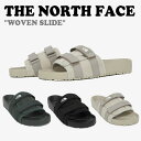ノースフェイス サンダル THE NORTH FACE メンズ レディース WOVEN SLIDE ウーブン スライド BLACK ブラック KHAKI カーキ BEIGE ベージュ NS92Q12J/K/L シューズ 【中古】未使用品