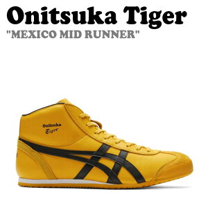 ˥ĥ ˡ Onitsuka Tiger  ǥ MEXICO MID RUNNER ᥭ ߥå ʡ YELLOW  BLACK ֥å 1183B577-750 塼