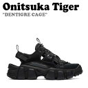 オニツカタイガー サンダル Onitsuka Tiger メンズ レディーズ DENTIGRE CAGE デンティグレ ケージ BLACK ブラック GRAPHITE GREY グラファイト グレー 1183C189-001 シューズ