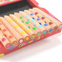 【色鉛筆】ハーフセット 10本入り ミックス色鉛筆は、2色を1本の芯におさめた新しい色鉛筆です。 絵本作家 はた こうしろう が厳選した色あわせで、手軽に美しい...