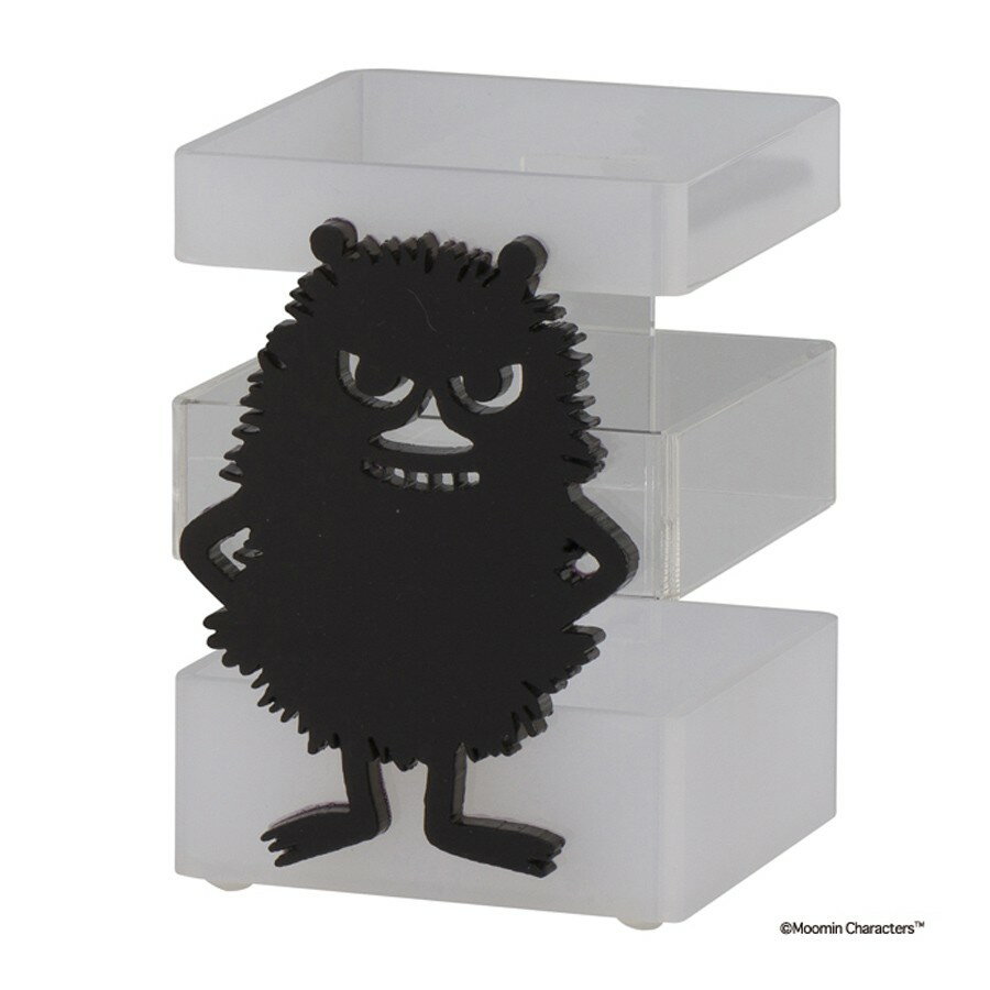 Moomin ムーミン スティンキー シルエット アクリルポット ペン立て 小物入れ