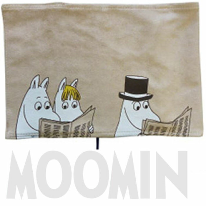 ムーミン ブックカバー シンブン （ムーミン フローレン ムーミンパパ ）ファブリック BOOKカバー H170×W120mm 文庫判 対応 読書 通勤 通学 電車