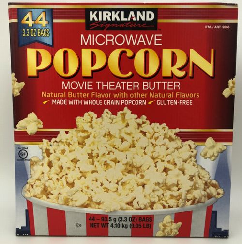 送料無料 KIRKLAND カークランド マイクロウェイブ ポップコーン Microwave Popcorn 4.1kg(93.5g×44袋) コストコ(キャンセル、代引、同梱不可)