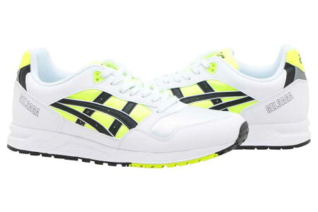 asicsTigerGELSAGAアシックスタイガーゲルサガWHITE/SAFETYYELLOW/BLACK