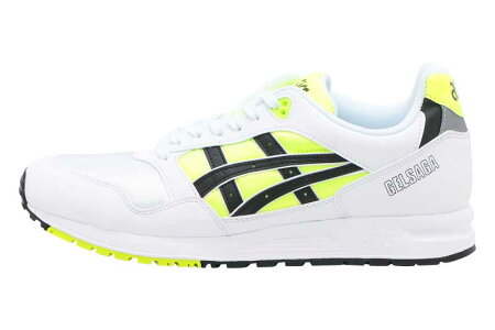 asicsTigerGELSAGAアシックスタイガーゲルサガWHITE/SAFETYYELLOW/BLACK