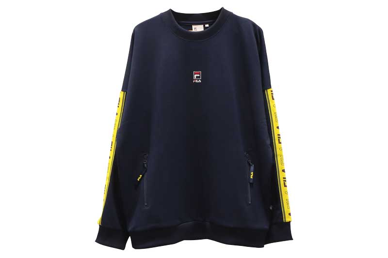 【2024 決算セール】【FINAL SALE】 フィラ クルーネック ジャージ FILA CREW NECK JERSEY NAVY