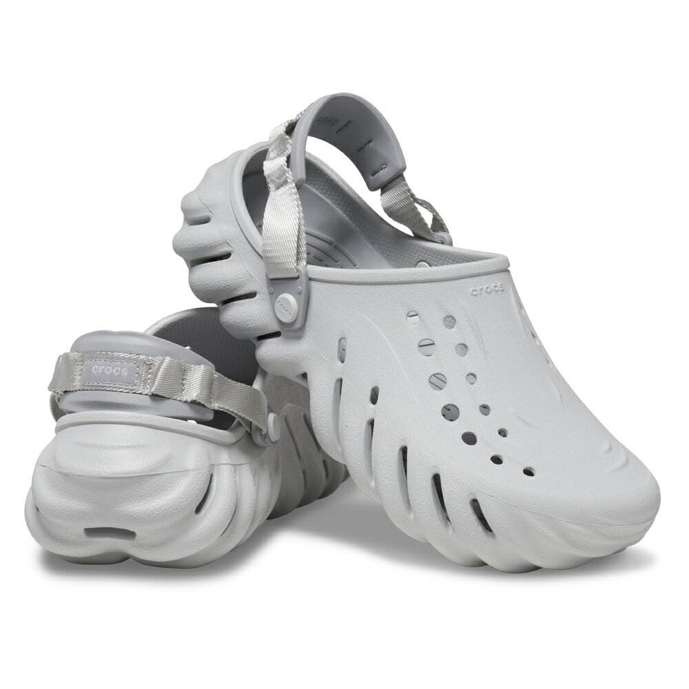 【2024 決算セール】【FINAL SALE】クロックス エコー クロッグ CROCS ECHO CLOG ライトグレー(Atmosphere)