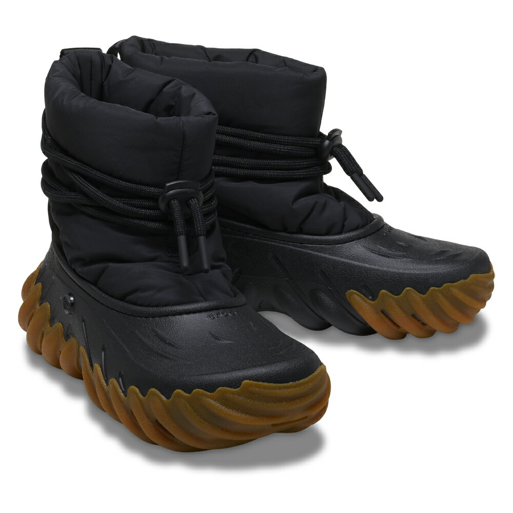 クロックス スノーブーツ メンズ クロックス エコー ブーツ crocs Echo Boot 208716-0WS ブラック/ガム