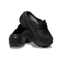 クロックス ストンプローファー crocs STOMP LOAFER 209937-060 BLACK/BLACK