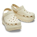 【先着クーポン最大30%OFF配布中】クロックス メガ クラッシュクロッグ Crocs Mega Crush Clog BONE