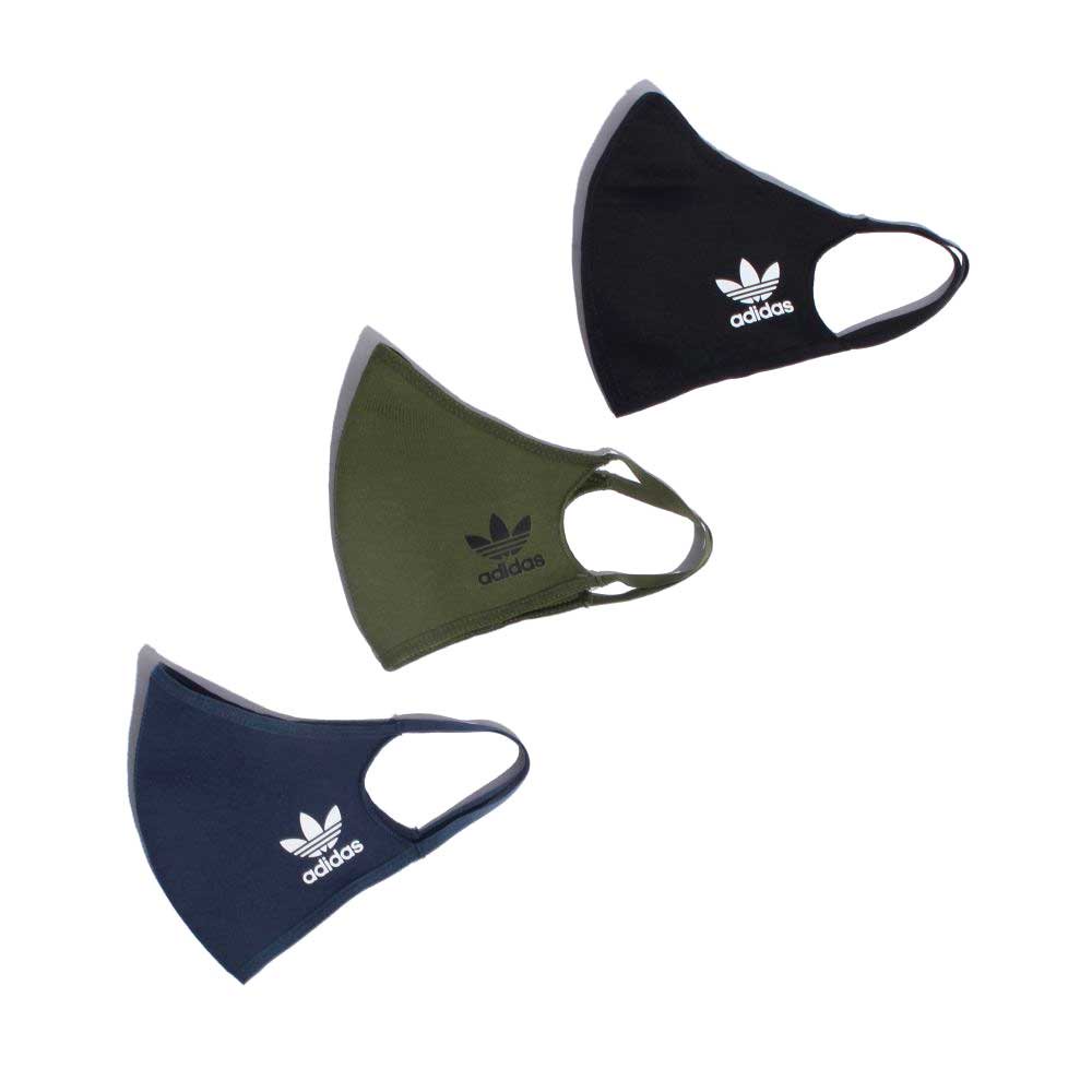 アディダス フェイスカバー 3枚組（M/L） adidas FACE COVERS M/L 3-PACK WILD PINE/CREW NAVY/BLACK