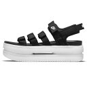 iCL EBY ACR NVbN T_ NIKE W ICON CLASSIC SANDAL DH0223-001 BLACK/WHITE-WHITE fB[X