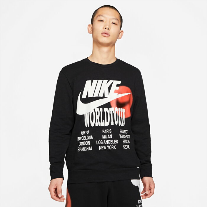 ナイキ NSW ロングスリーブ トップ ワールドツアー NIKE AS M NSW LS TOP WTOUR BLACK