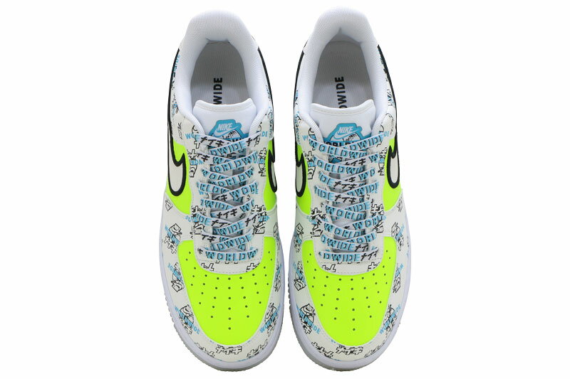 【FINAL SALE】【ファイナルセール】NIKE AIR FORCE 1 '07 LV8 WW KATAKANA PACKナイキ エア フォース 1 '07 LV8 ワールドワイド カタカナ パックWHITE/WHITE-VOLT-BLUE FURY