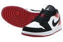 NIKE AIR JORDAN 1 LOWナイキ エアジョーダン 1 ローWHITE/BLACK-GYM RED