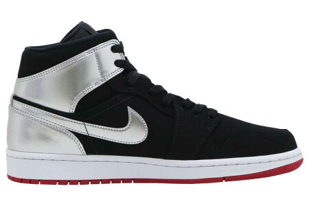 NIKEAIRJORDAN1MIDナイキエアジョーダン1ミッドBLACK/GYMRED-METALICSILVER