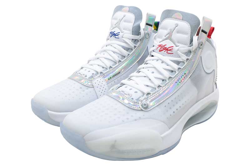 NIKE AIR JORDAN XXXIV PFナイキ エア ジョーダン 34 PFWHITE/METALIC SILVER-WHITE