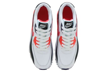 NIKEAIRMAX90LTR(GS)ナイキエアマックス90レザーGSWHITE/BRIGHTCRIMSON-BLACK【メンズレディーススニーカー】
