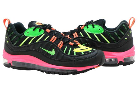 NIKEAIRMAX98NEONナイキエアマックス98ネオンBLACK/GREENSTRIKE-RACERPINK【メンズ・レディースサイズ】