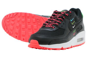 【FINAL SALE】【ファイナル セール】NIKE W AIR MAX 90 WWナイキ ウィメンズ エア マックス 90 ワールドワイドBLACK/BLACK-FLASH CRIMSON-GREEN STRIKE