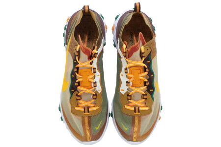 NIKEREACTELEMENT87ナイキリアクトエレメント87PALEIVORY/ORANGEPEEL【メンズレディーススニーカー】
