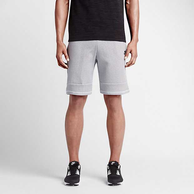 【FINAL SALE】【ファイナルセール】NIKE TECH FLEECE PRINT SHORTナイキ テックフリース プリント ショートWHITE-BLACK