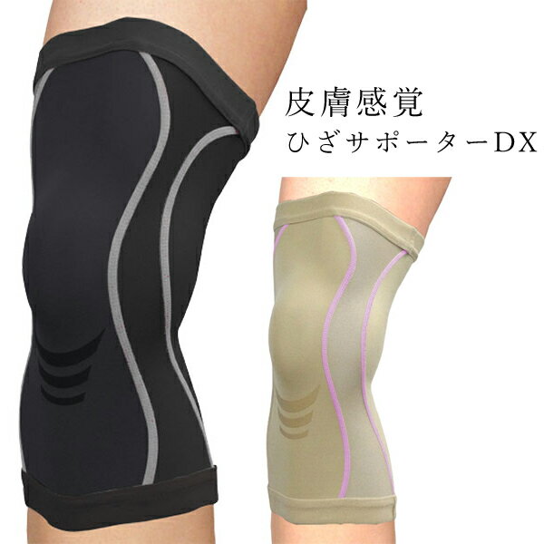 皮膚感覚ひざサポーターDX（1枚入）（男女兼用・左右兼用）丸光産業 サポーター 膝 膝サポーター スポーツ 薄手 大きいサイズ ひざ 膝用 ブレ 抑制 膝関節 ささえ 補助 サポート ぐらつき 負担軽減 膝サポーター 薄型 S M L LL 3L 父の日 敬老の日 ギフト