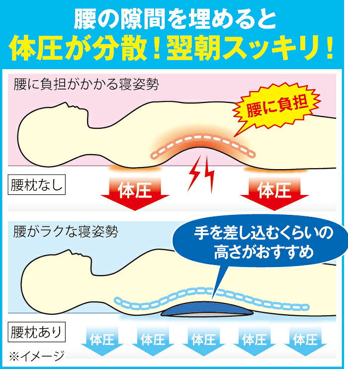 腰まくら 身体と眠りのプロが考えた腰まくら メイダイ 腰枕 腰痛 クッション 寝る 寝るとき 腰痛 クッション 腰の下にクッション 腰 クッション 就寝時 腰クッション 腰負担軽減 腰の痛み 軽減 改善 腰当て 腰サポート 就寝 横向き寝 グッズ 腰の下に枕 [3]