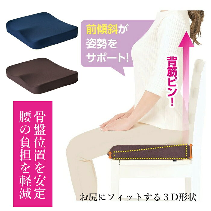 Rakuten - Dr.PRO 低反発フィットクッション 腰 クッション 低反発 デスクワーク 骨盤クッション 姿勢サポート クッション 体圧分散 オフィス クッション 座骨 クッション